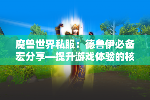 魔兽世界私服：德鲁伊必备宏分享—提升游戏体验的核心工具